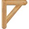 Ekena Millwork Traditional Craftsman Rough Sawn Bracket w/ Offset Brace, Western Red Cedar, 8"W x 32"D x 36"H BKT0806X32X36TRA04RWR - alternate 3